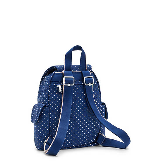 Kipling City Pack Mini Printed Backpack Backpacks Soft Dot Blue | AU 2022RV